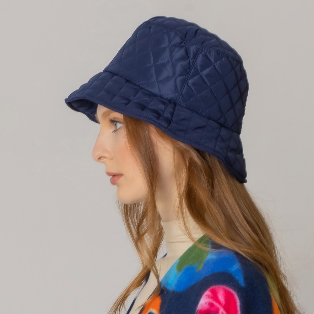 Do Everything In Love Quilted Bucket Hat - One Size Fits Most - Adjustable Drawstring & Lined - 100% Polyester view 4