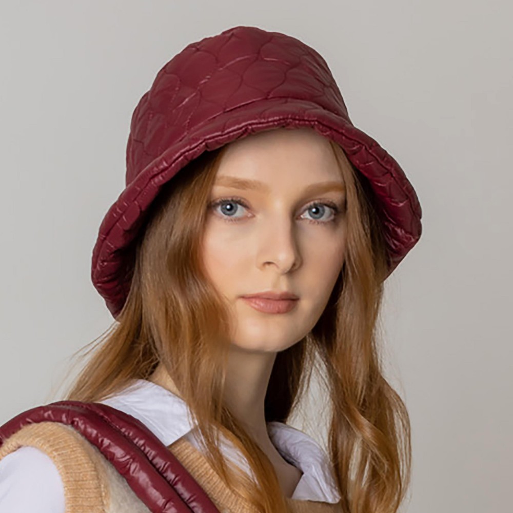 Do Everything In Love Quilted Bucket Hat - One Size Fits Most - 100% Polyester - Adjustable Drawstring view 2