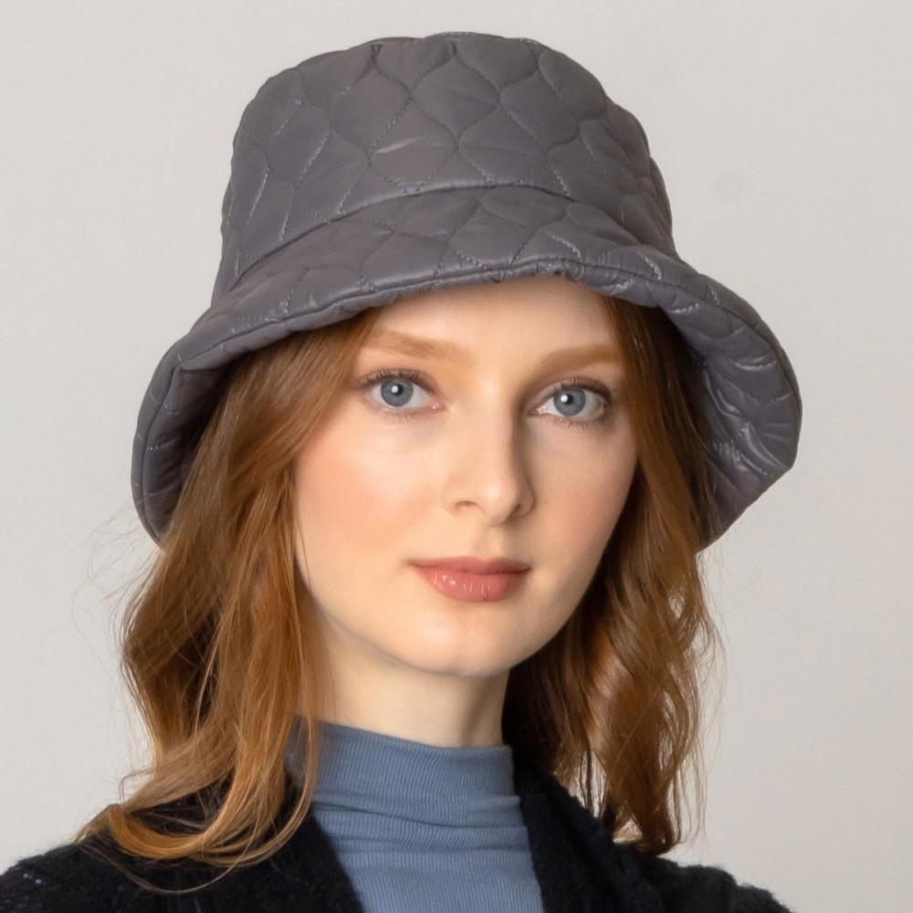Do Everything In Love Quilted Bucket Hat - One Size Fits Most - 100% Polyester - Adjustable Drawstring view 2
