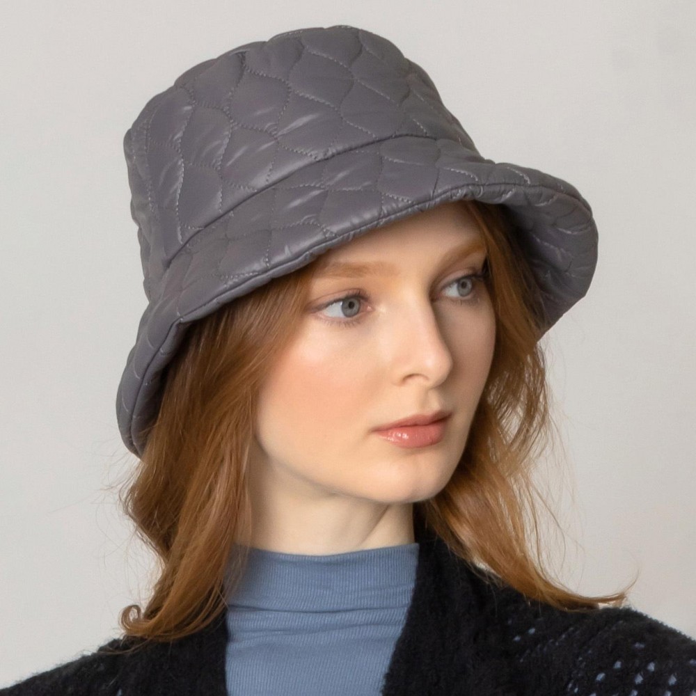 Do Everything In Love Quilted Bucket Hat - One Size Fits Most - 100% Polyester - Adjustable Drawstring view 4