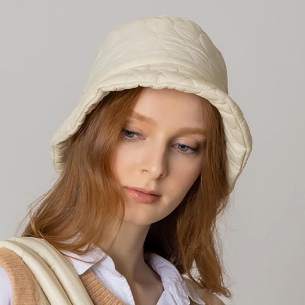 Do Everything In Love Quilted Bucket Hat - One Size Fits Most - 100% Polyester - Adjustable Drawstring view 4