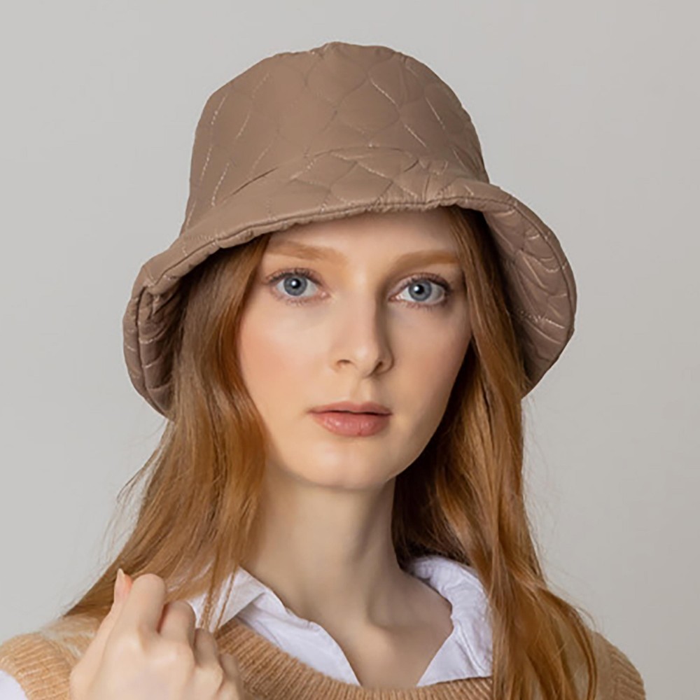Do Everything In Love Quilted Bucket Hat - One Size Fits Most - 100% Polyester - Adjustable Drawstring view 2