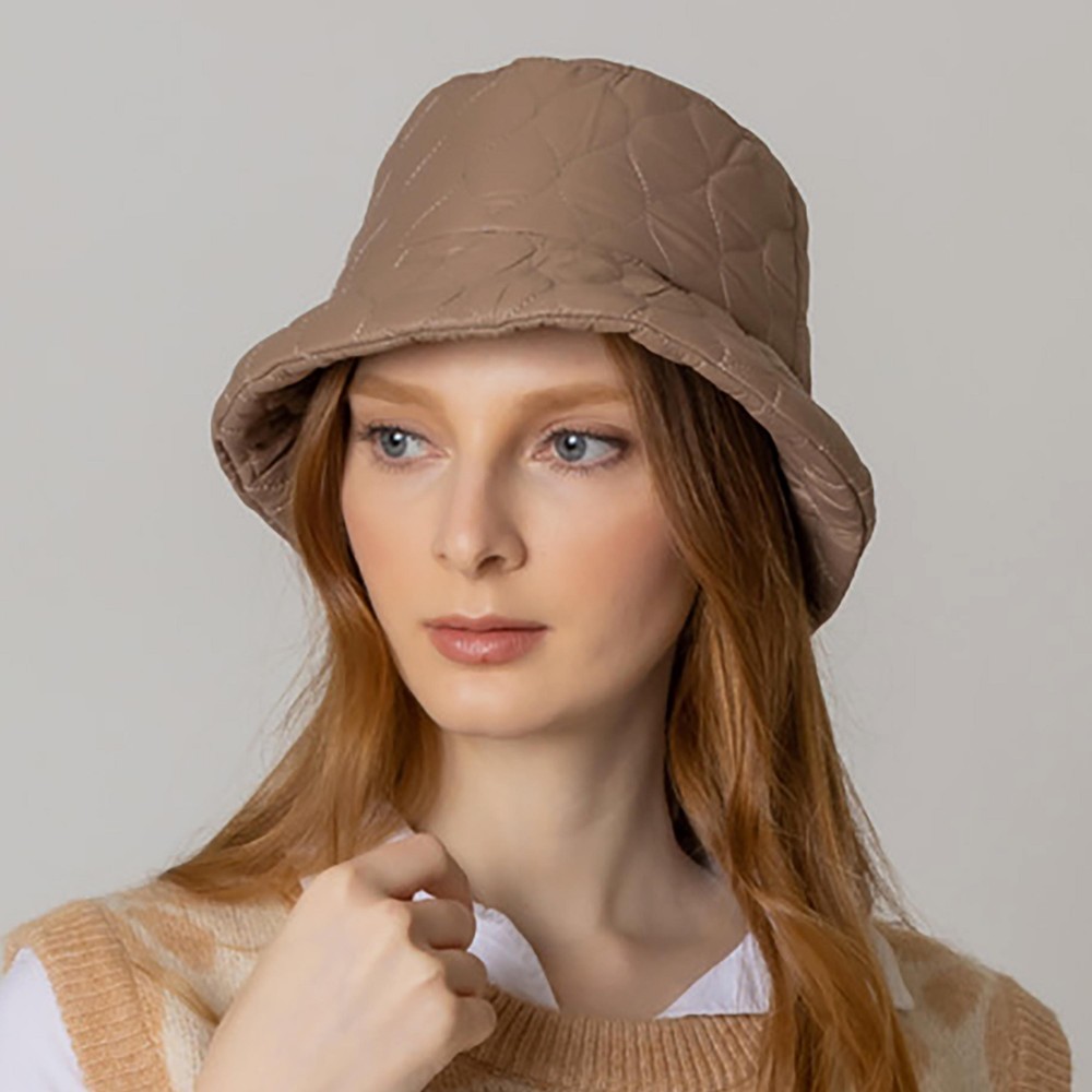 Do Everything In Love Quilted Bucket Hat - One Size Fits Most - 100% Polyester - Adjustable Drawstring view 4