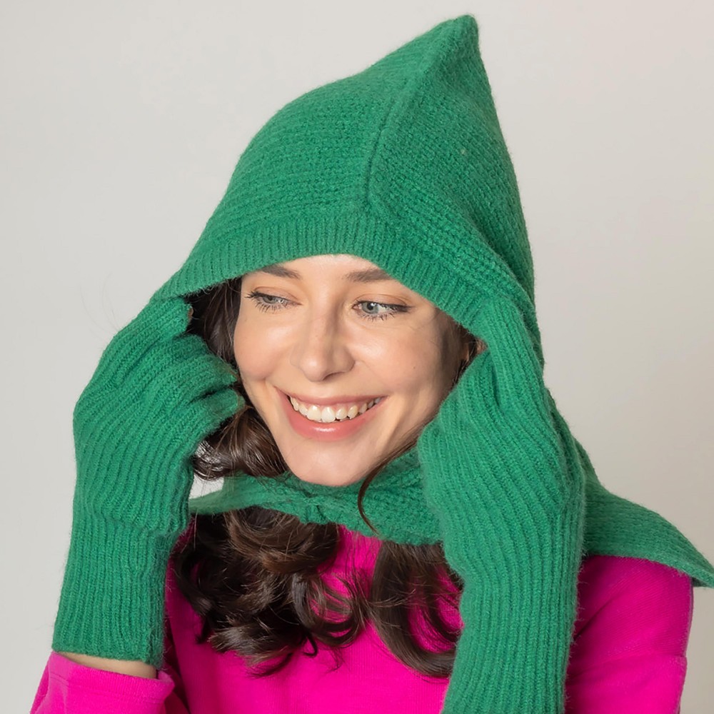 Soft Knit Removable Hood - One Size Fits Most - 100% Acrylique view 2