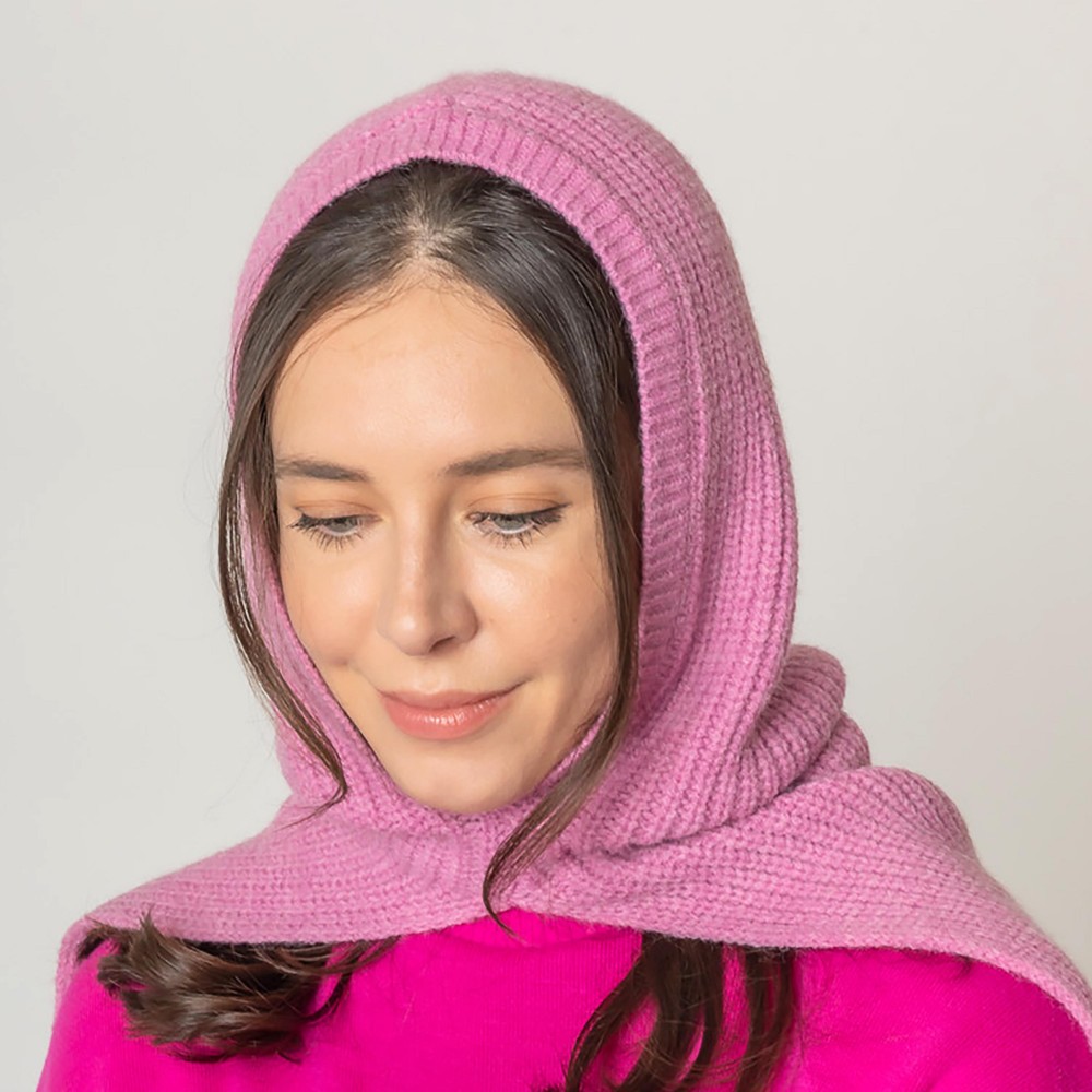 Soft Knit Removable Hood - One Size Fits Most - 100% Acrylique view 2