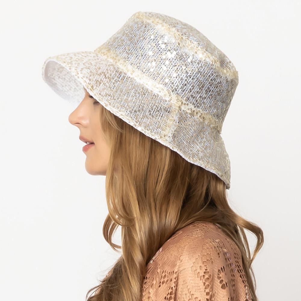 Do Everything In Love Sequin Bucket Hat - One Size Fits Most - 100% Polyester view 2
