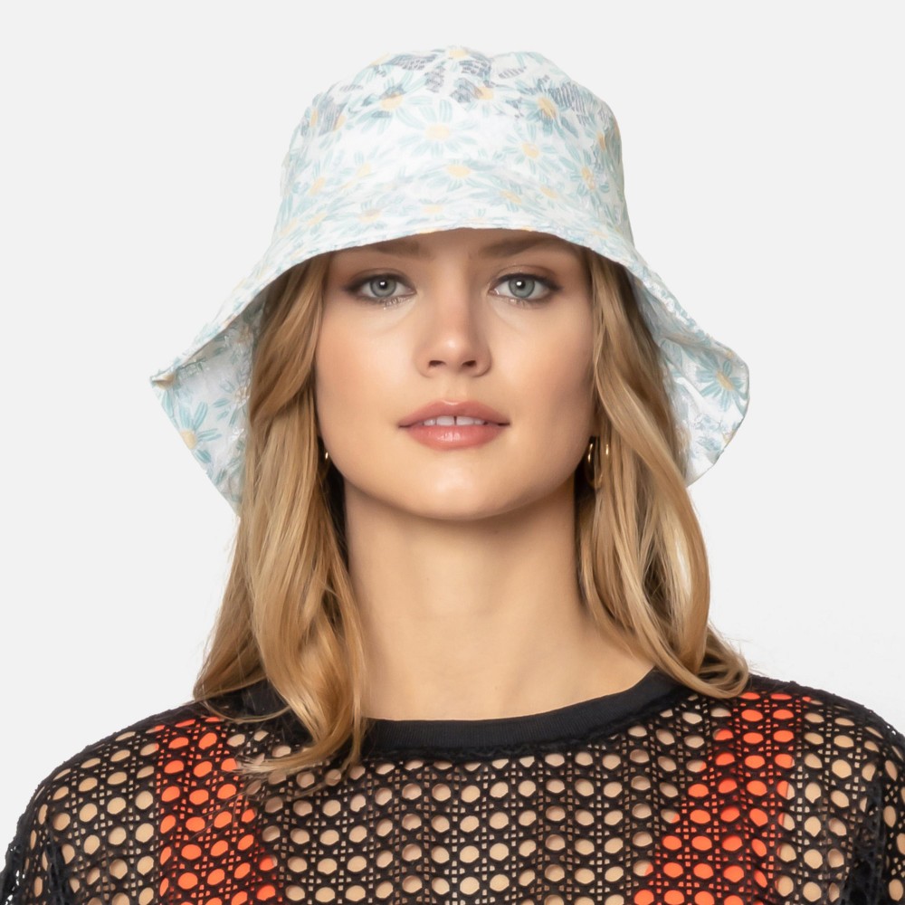 Do Everything In Love Daisy Flower Bucket Hat - One Size Fits Most (Drawstring Adjustable) - 100% Polyester view 2