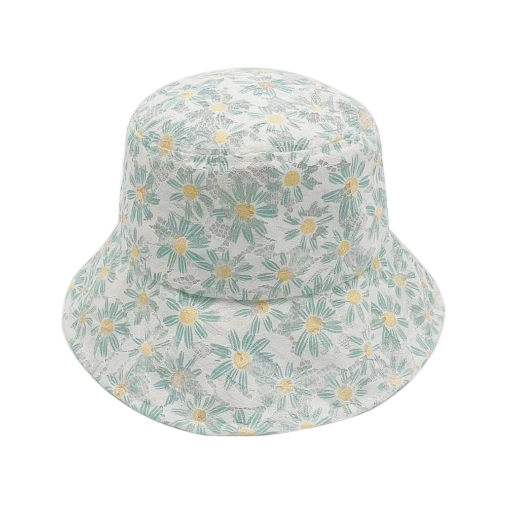 Do Everything In Love Daisy Flower Bucket Hat - One Size Fits Most (Drawstring Adjustable) - 100% Polyester view 4