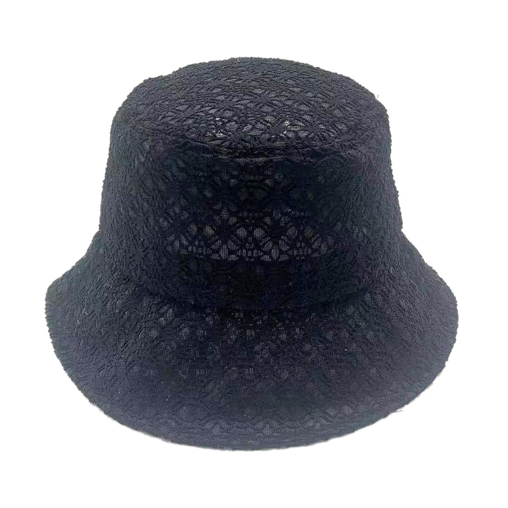 Do Everything In Love Lace Flower Bucket Hat - One Size Fits Most (Drawstring Adjustable) - 100% Polyester view 4