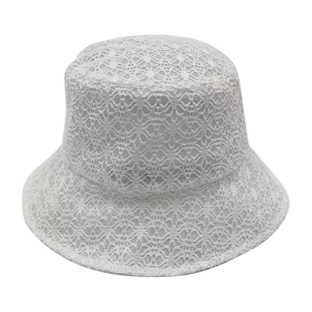 Do Everything In Love Lace Flower Bucket Hat - One Size Fits Most (Drawstring Adjustable) - 100% Polyester view 4