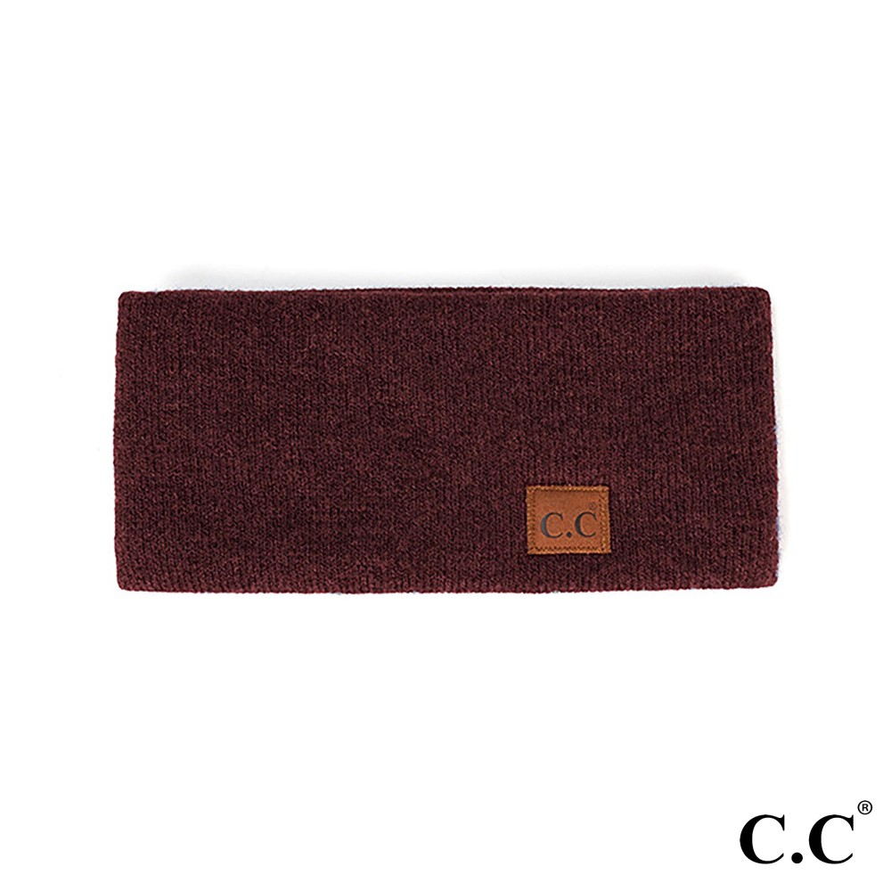 C.C HW-9021 Heather Knit Plain Headwrap - One Size Fits Most - 97% Recycled Polyester / 3% Spandex view 2