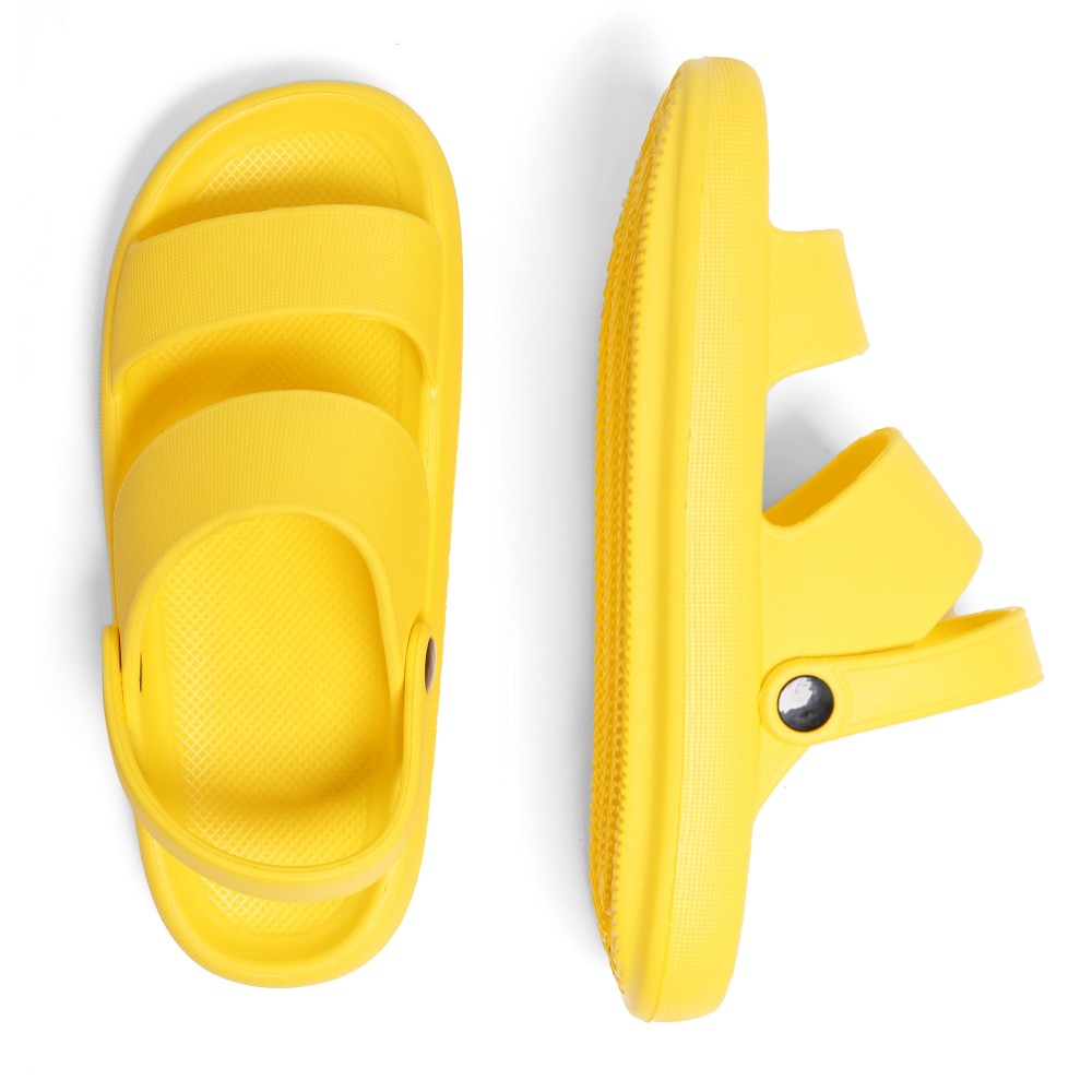 Unisex EVA Super Soft Thick Sole Slide Sandals Featuring Pivoting Heel Straps - Non-slip And Quick Dry - Size S/M fits US Women's 7-8 and Men's 6-7 - Size M/L fits US Women's 9-10 and Men's 8-9 - 100% EVA view 6