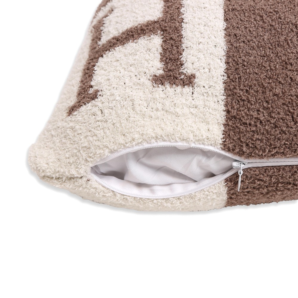 H Print ComfyLuxe Pillow Cover. - Approximately 18" W x 18" L - 100% Poly Microfiber - Extra Plush and Cozy *** Pillow Not Included view 6