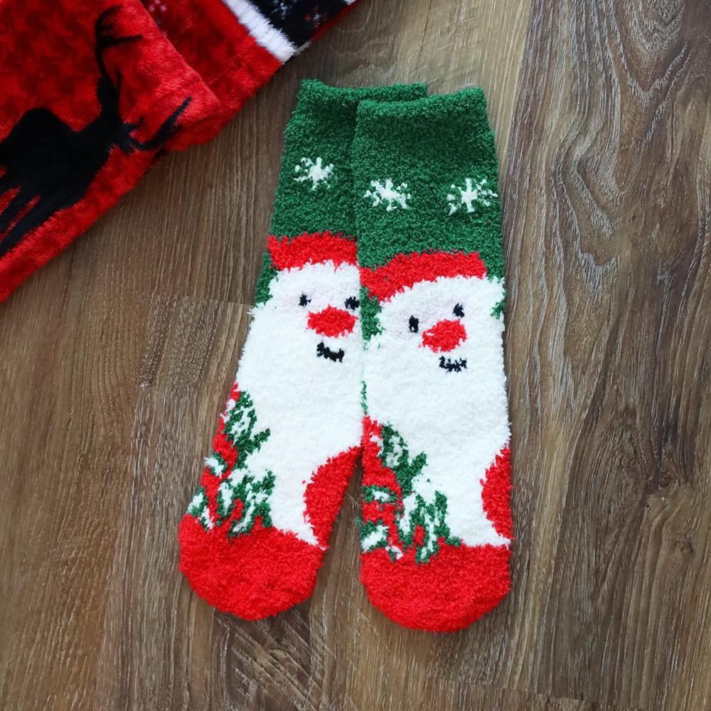 Soft Christmas Knit Crew Sock - One Size Fits Most (Sizes 6-11) - Assorted Colors/Designs - 100% Poly Microfiber view 4