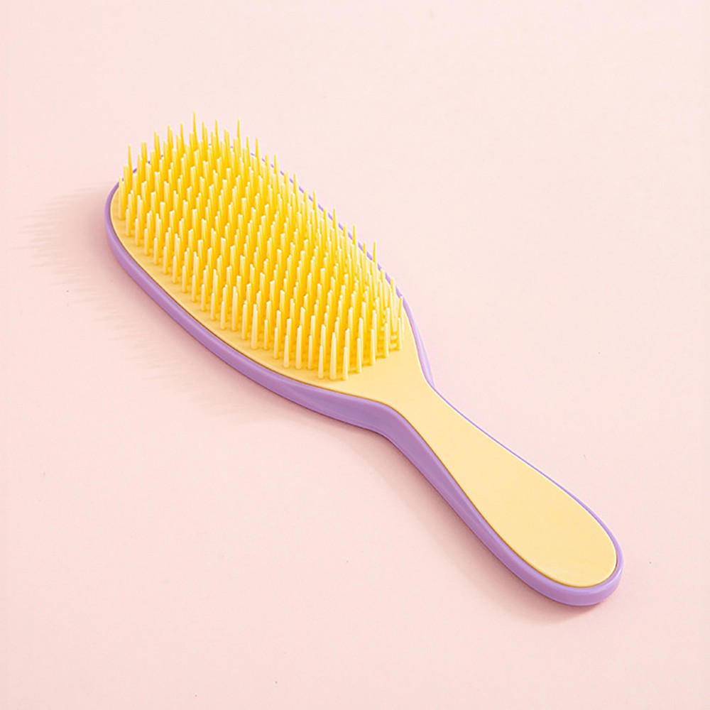 Detangling Anti-Slip Hair Brush - Soft Bristles With Flex - Wet or Dry Use - Approximately 9"L X 2.5"W view 2