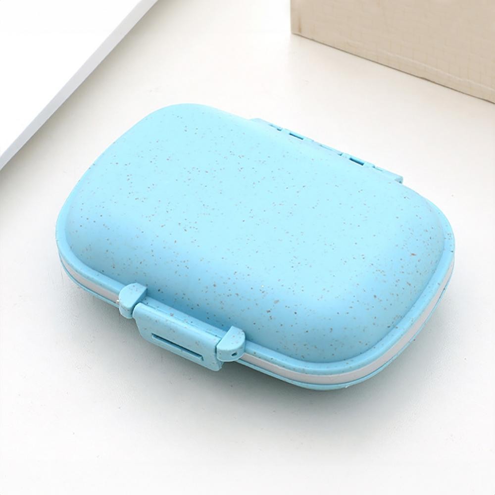 Speckled Eight Compartment Travel Case - Hinge Snap Closure Lid - Snap Closure Compartments - 2 Large / 6 Medium Separate Compartments - Approximately 4.5"W X 3"T X1.5"D view 2