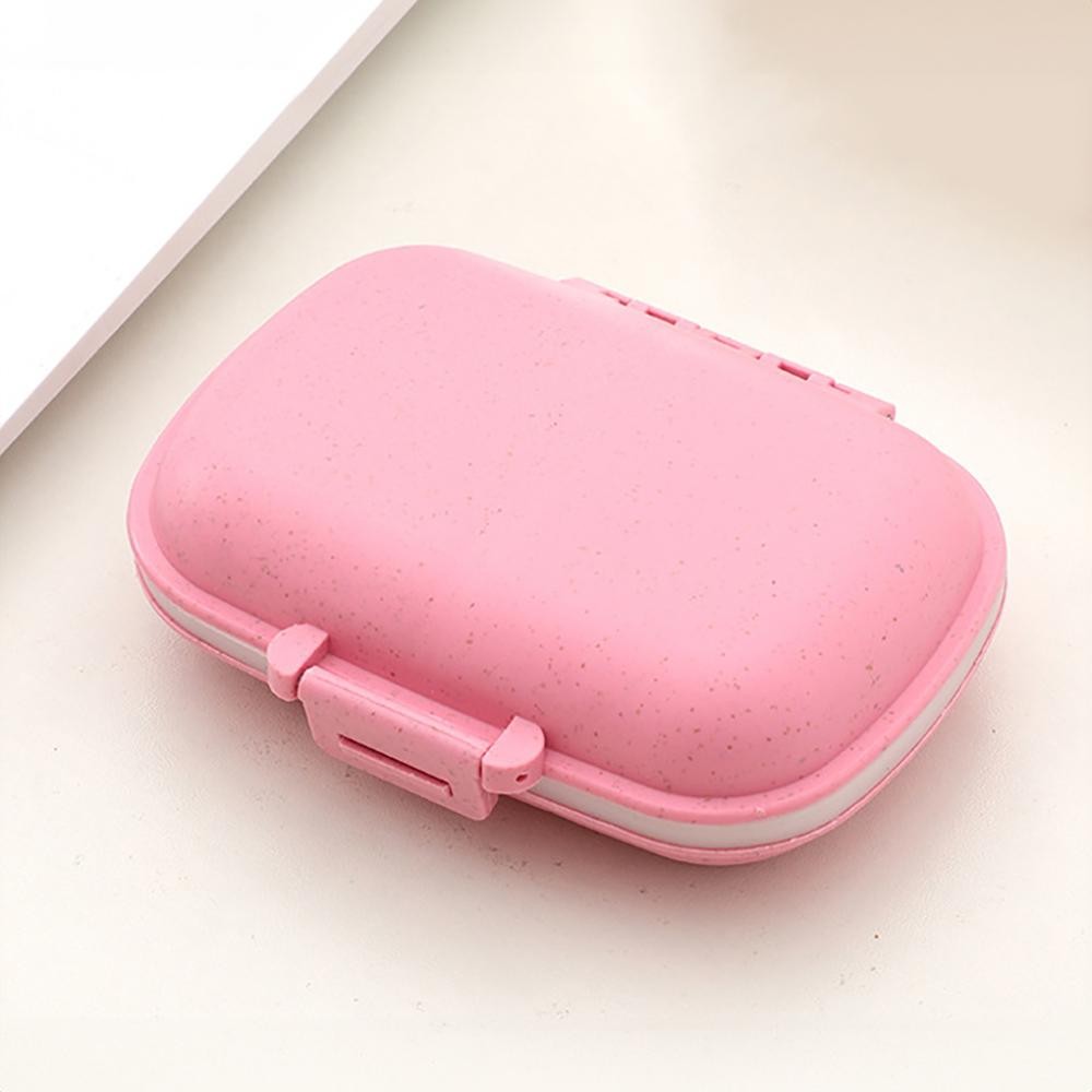 Speckled Eight Compartment Travel Case - Hinge Snap Closure Lid - Snap Closure Compartments - 2 Large / 6 Medium Separate Compartments - Approximately 4.5"W X 3"T X1.5"D view 2