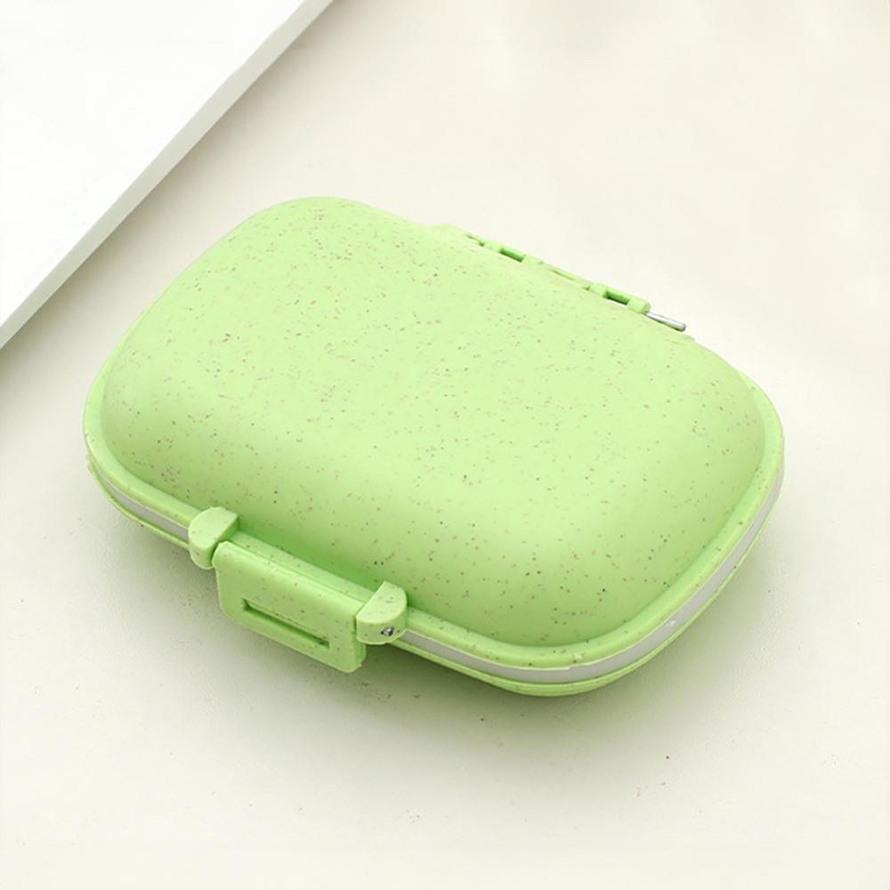 Speckled Eight Compartment Travel Case - Hinge Snap Closure Lid - Snap Closure Compartments - 2 Large / 6 Medium Separate Compartments - Approximately 4.5"W X 3"T X1.5"D view 2