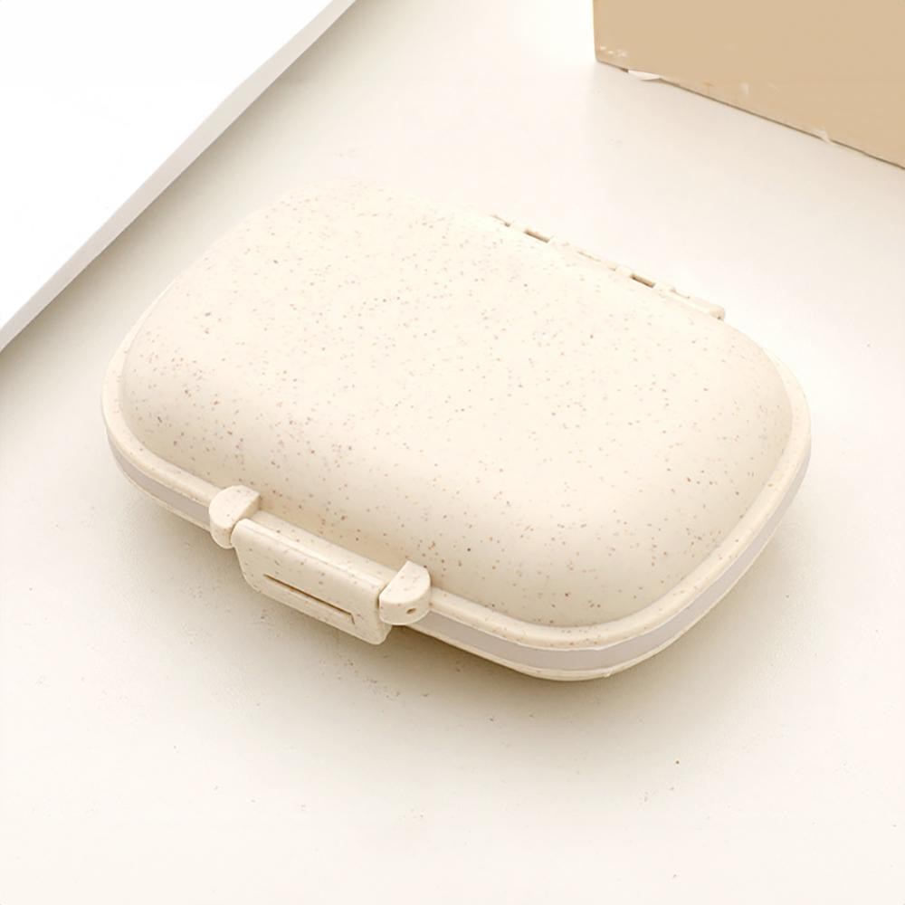 Speckled Eight Compartment Travel Case - Hinge Snap Closure Lid - Snap Closure Compartments - 2 Large / 6 Medium Separate Compartments - Approximately 4.5"W X 3"T X1.5"D view 2