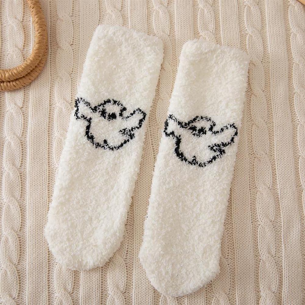 Soft Plush Knit Halloween Socks (6-pack) - One Size Fits Most (Sizes Adult 6-11) - Assorted Colors - 100% Poly Microfiber view 6