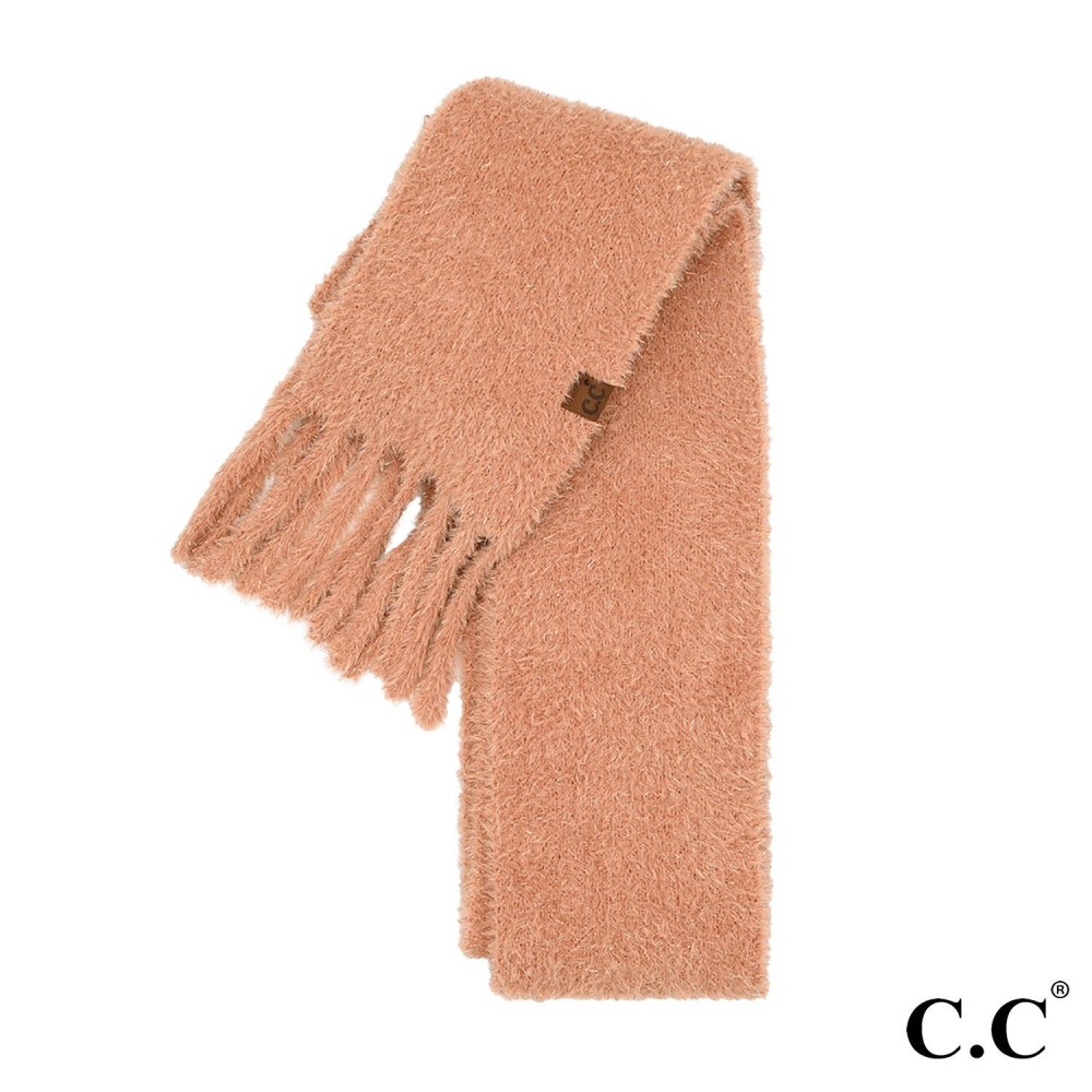 C.C SFC0118 Metallic Eyelash Scarf - Approximately 92" L x 5" W - 81% Nylon / 11% Polyester / 8% Metallic view 2