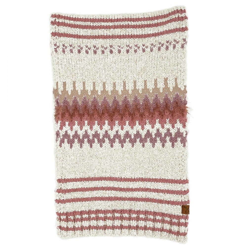C.C SFC0060 Multi Colored Chevron Scarf - 55% Polyester / 20% Nylon / 25% Acrylic - One Size view 2