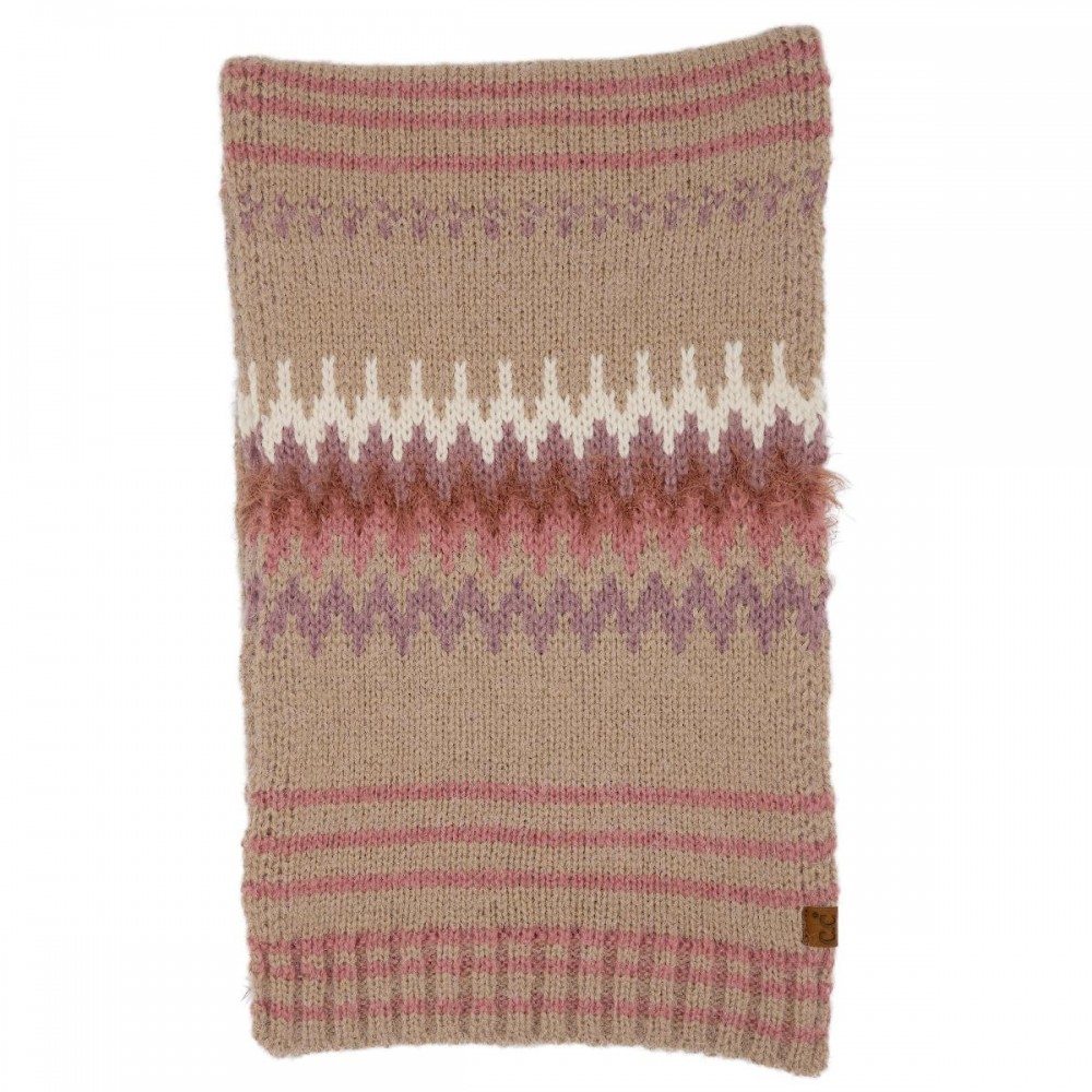 C.C SFC0060 Multi Colored Chevron Scarf - 55% Polyester / 20% Nylon / 25% Acrylic - One Size view 2