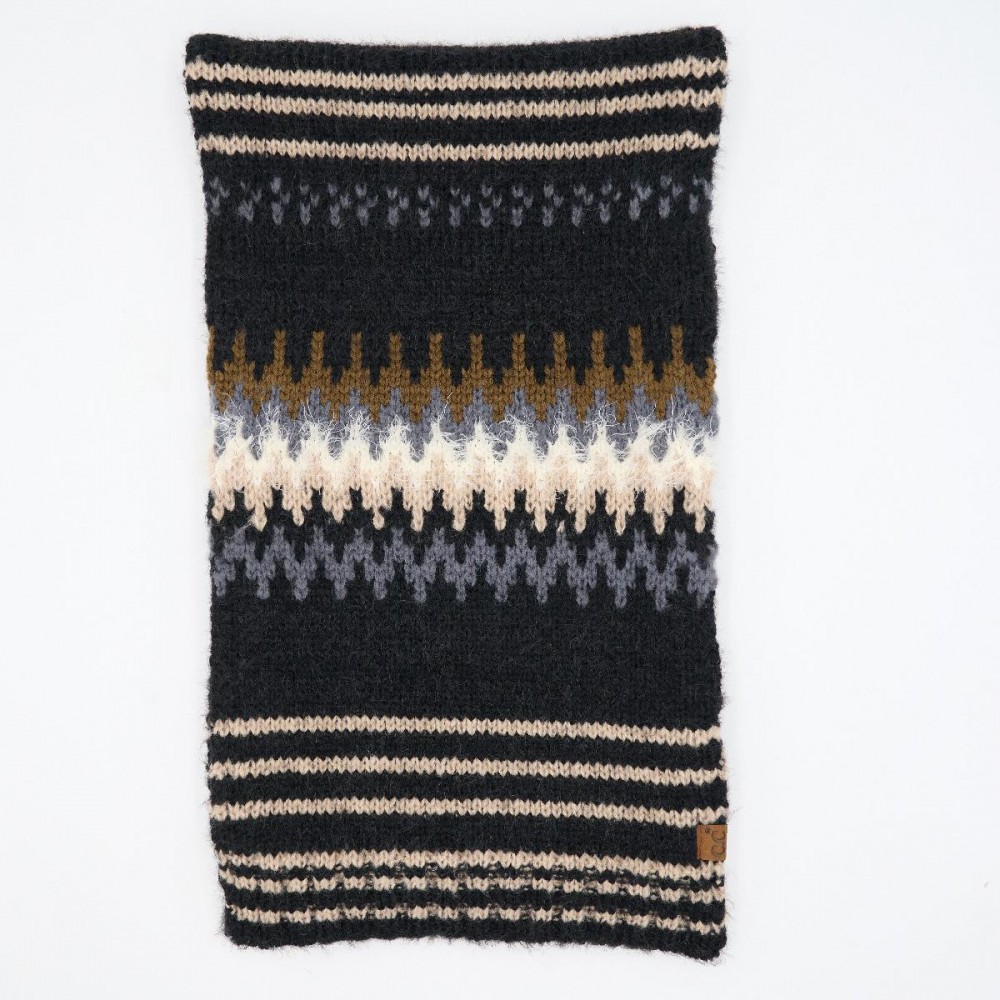 C.C SFC0060 Multi Colored Chevron Scarf - 55% Polyester / 20% Nylon / 25% Acrylic - One Size view 2