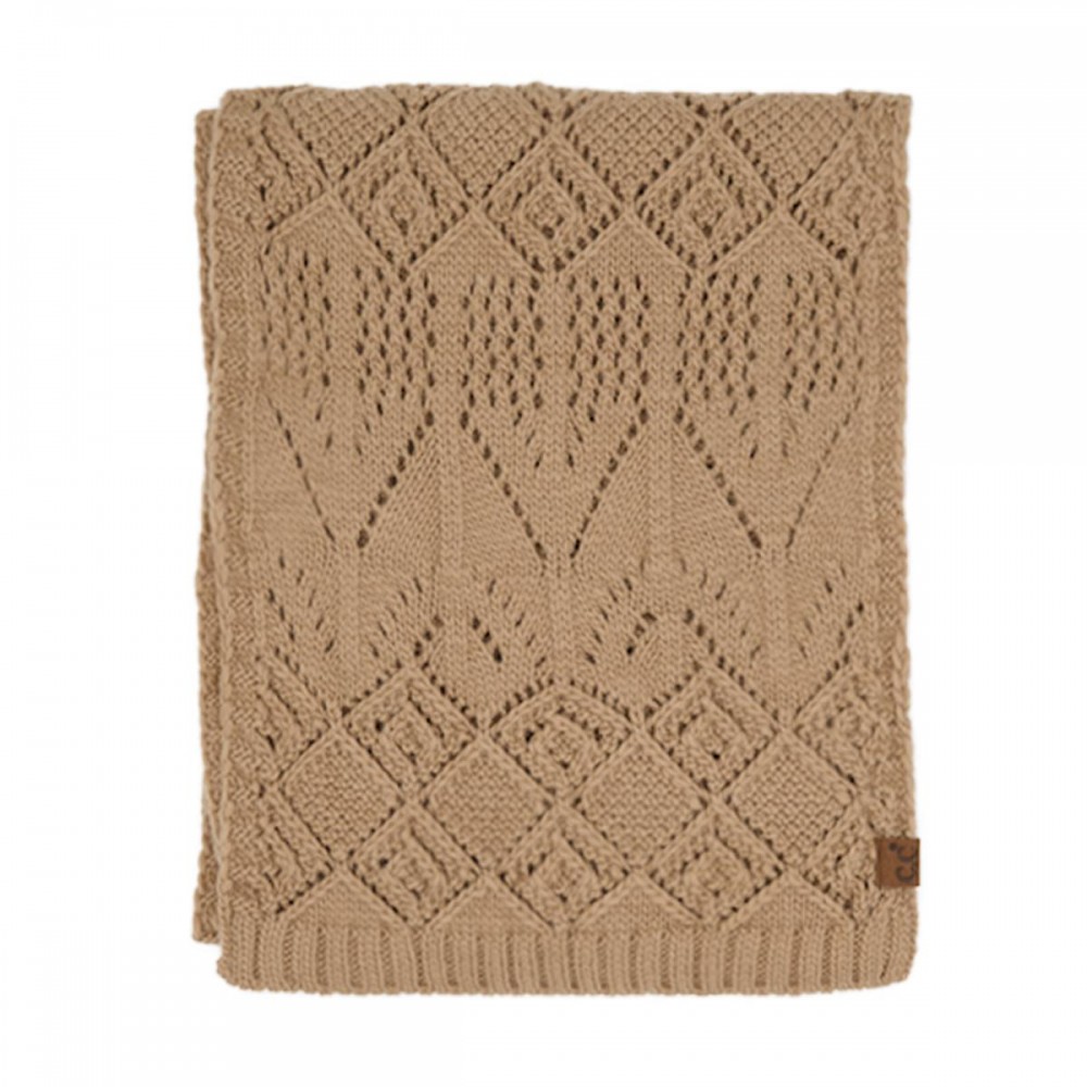 C.C SFE0157 Diamond Lace Pattern Scarf - 100% Acrylic Iceland Wool - One Size view 2