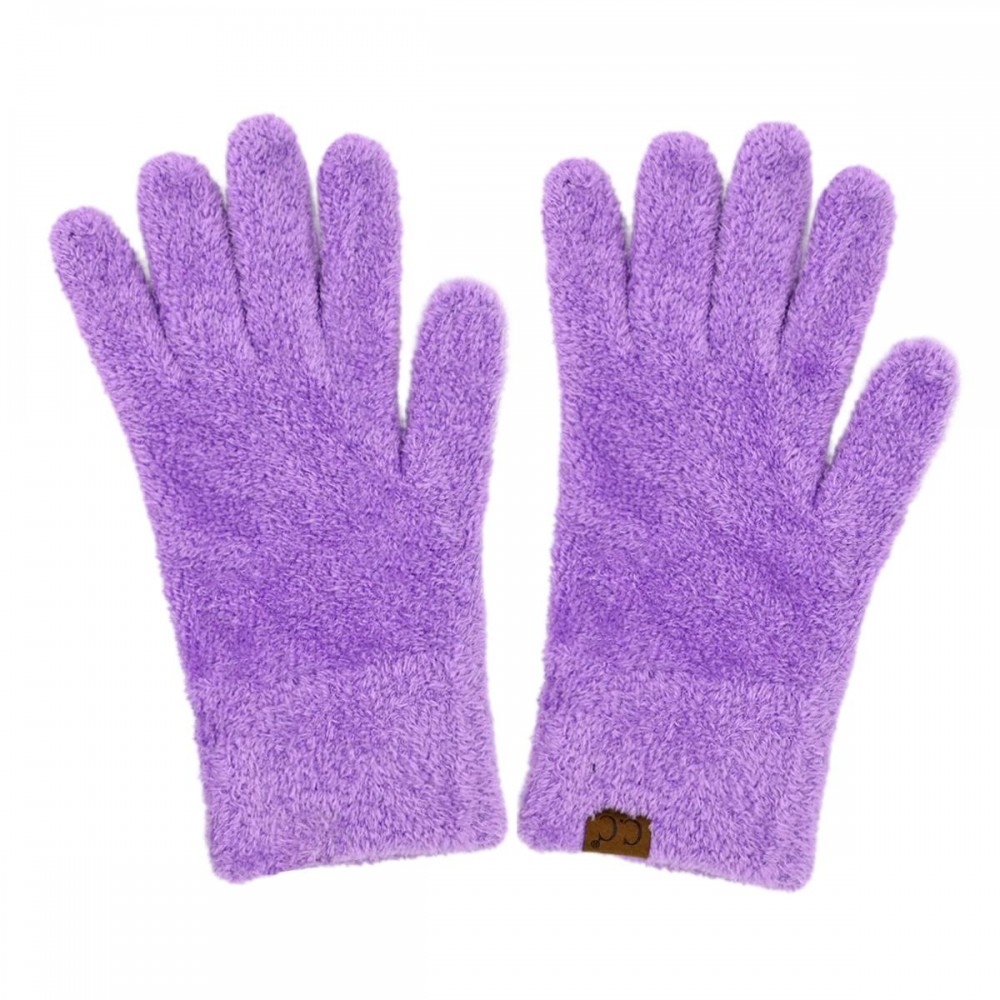 C.C GLC0038 Plushy Terry Chenille Gloves - 100% Nylon - One Size view 2