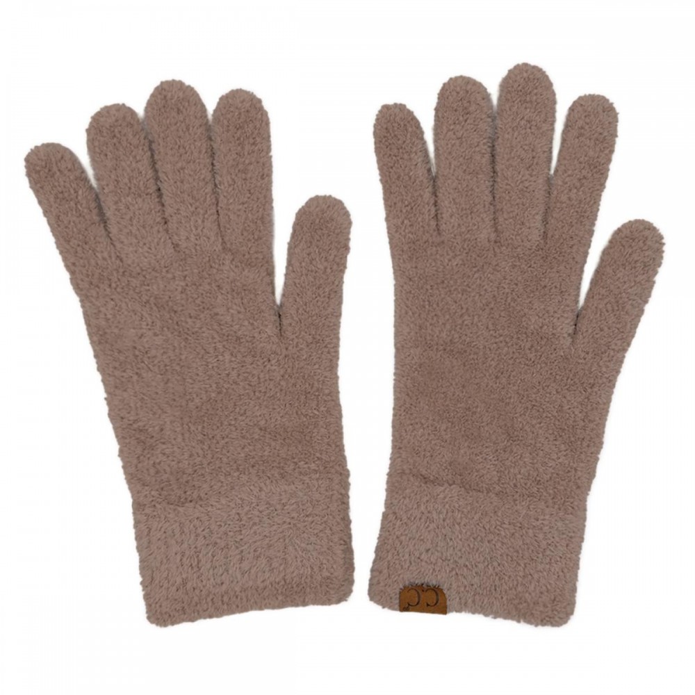 C.C GLC0038 Plushy Terry Chenille Gloves - 100% Nylon - One Size view 2