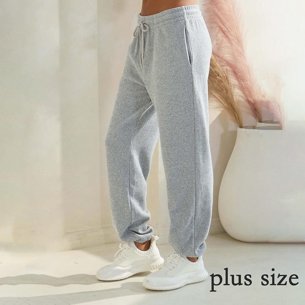 Women’s Corduroy Jogger Pants - Stretch Knit Corduroy Fabric - Two Pockets on the Side - Elastic Waist with Drawstring - Ribbed - Pull up style - Imported - 98% polyester 2% spandex view 4