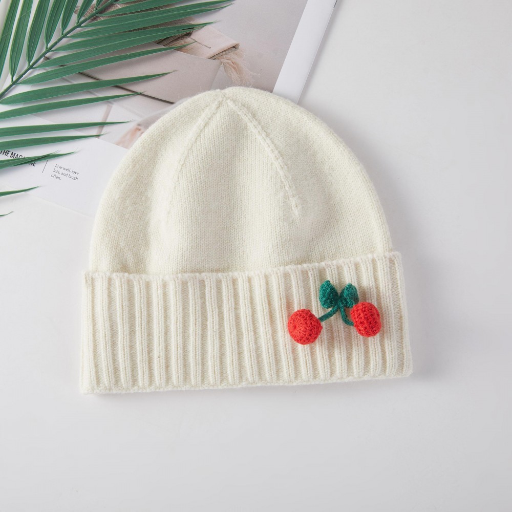 Cherry Themed Beanie & Glove Set - One Size Fits Most - 100% Acrylic view 6