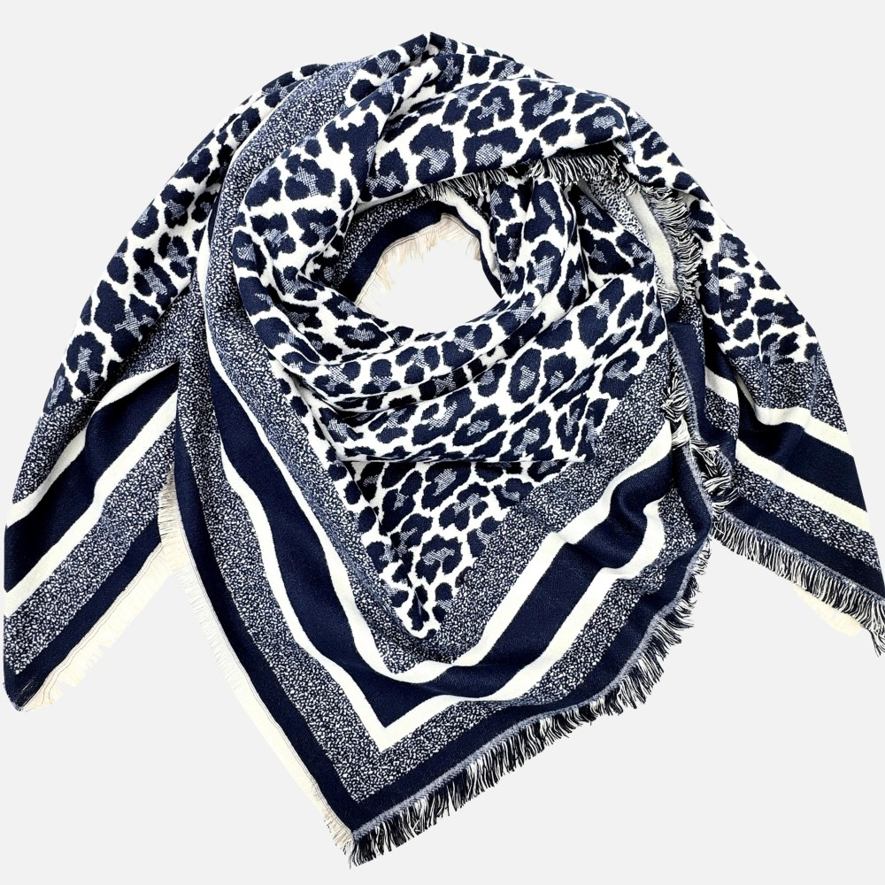 Do Everything In Love Leopard Print Scarf With Fringed Edge - 100% Polyester view 4