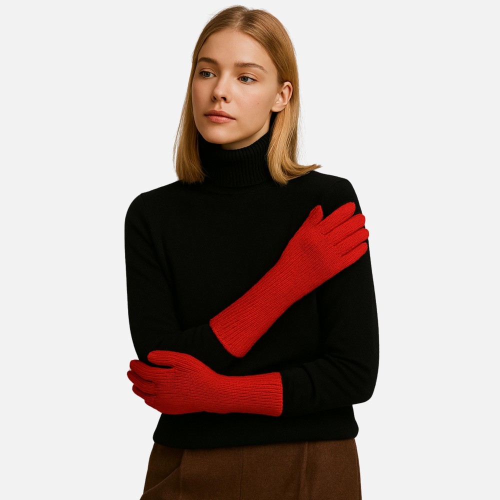 Do Everything In Love Mid Length Cable Knit Opera Gloves - One Size Fits Most - 100% Acrylic view 2