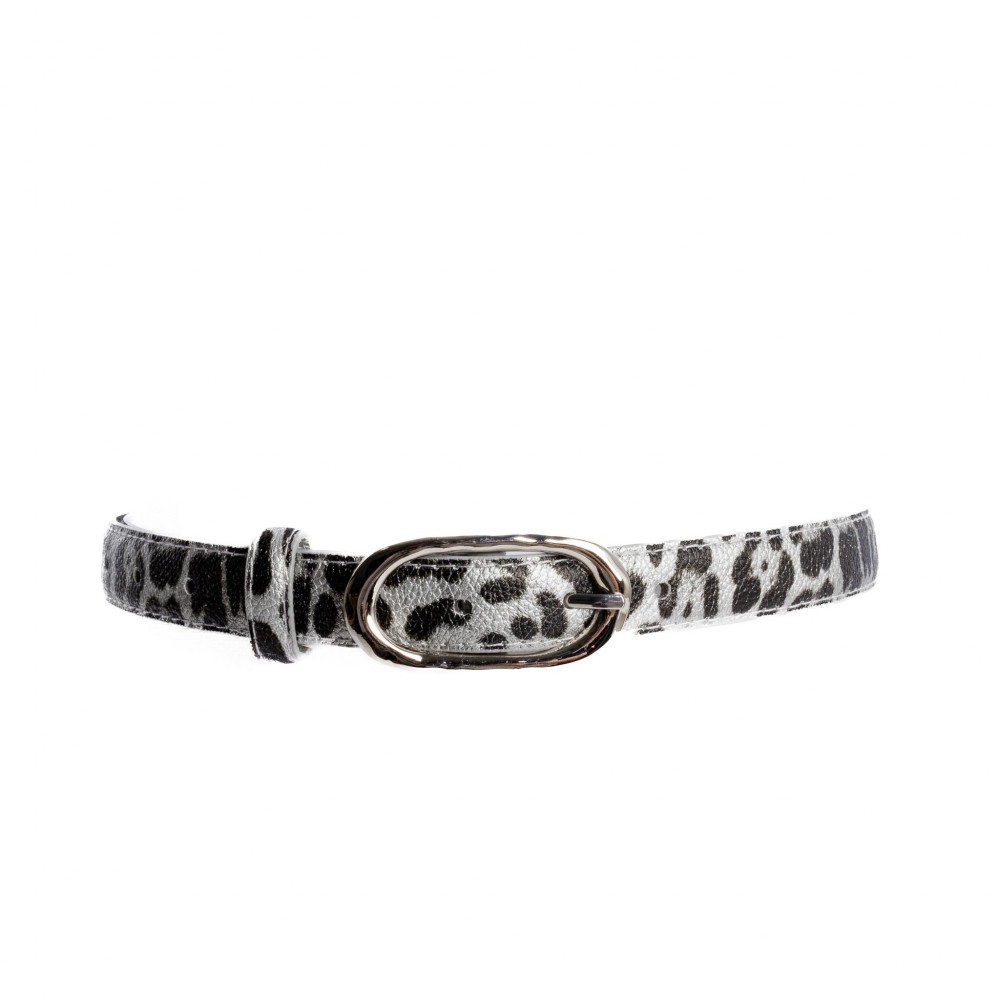 Vegan Leather Leopard Print Belt - Approximately 44" L X 1" W - 100% PU view 2