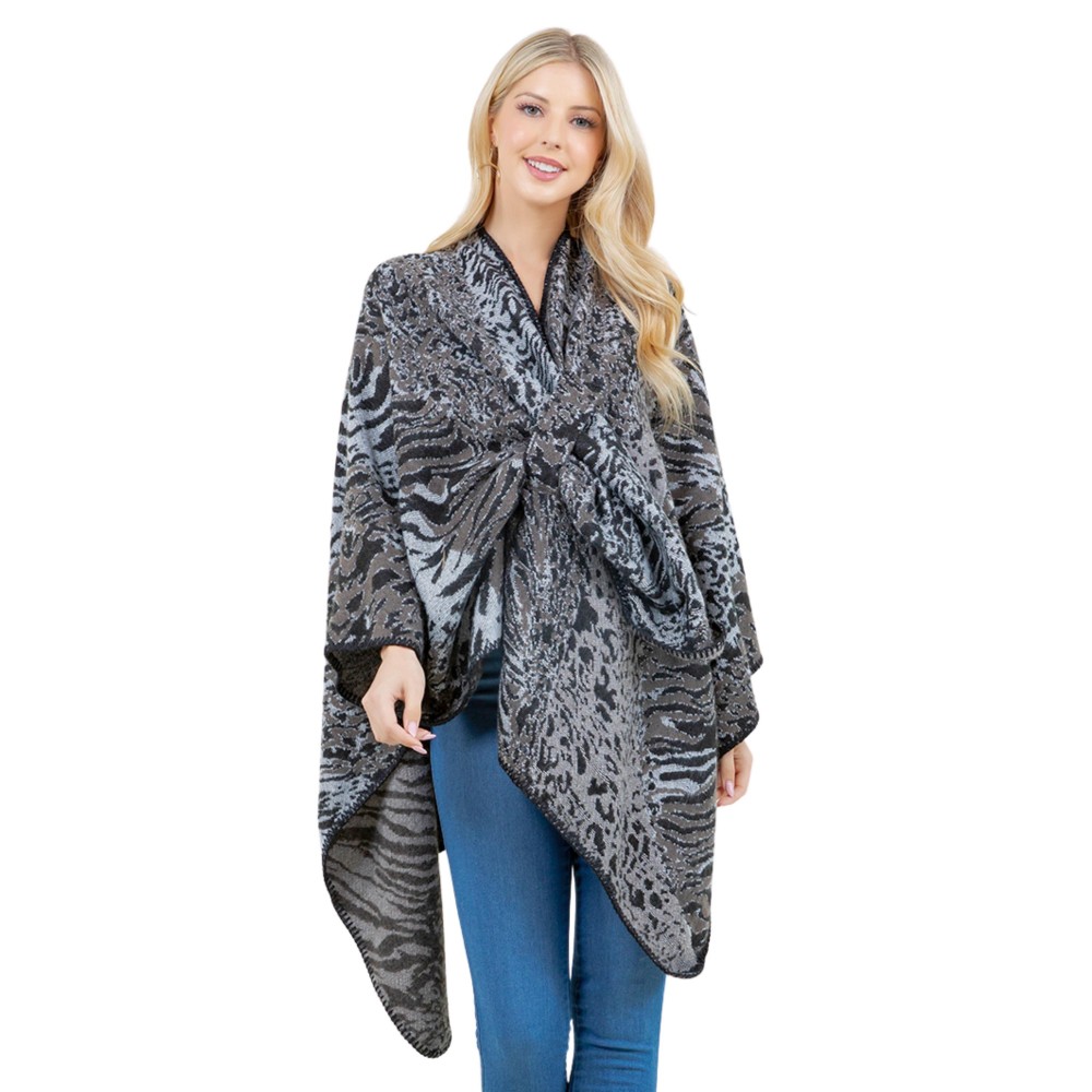 Leopard Print With Loop - One Size Fits Most - 100% Acrylic view 2
