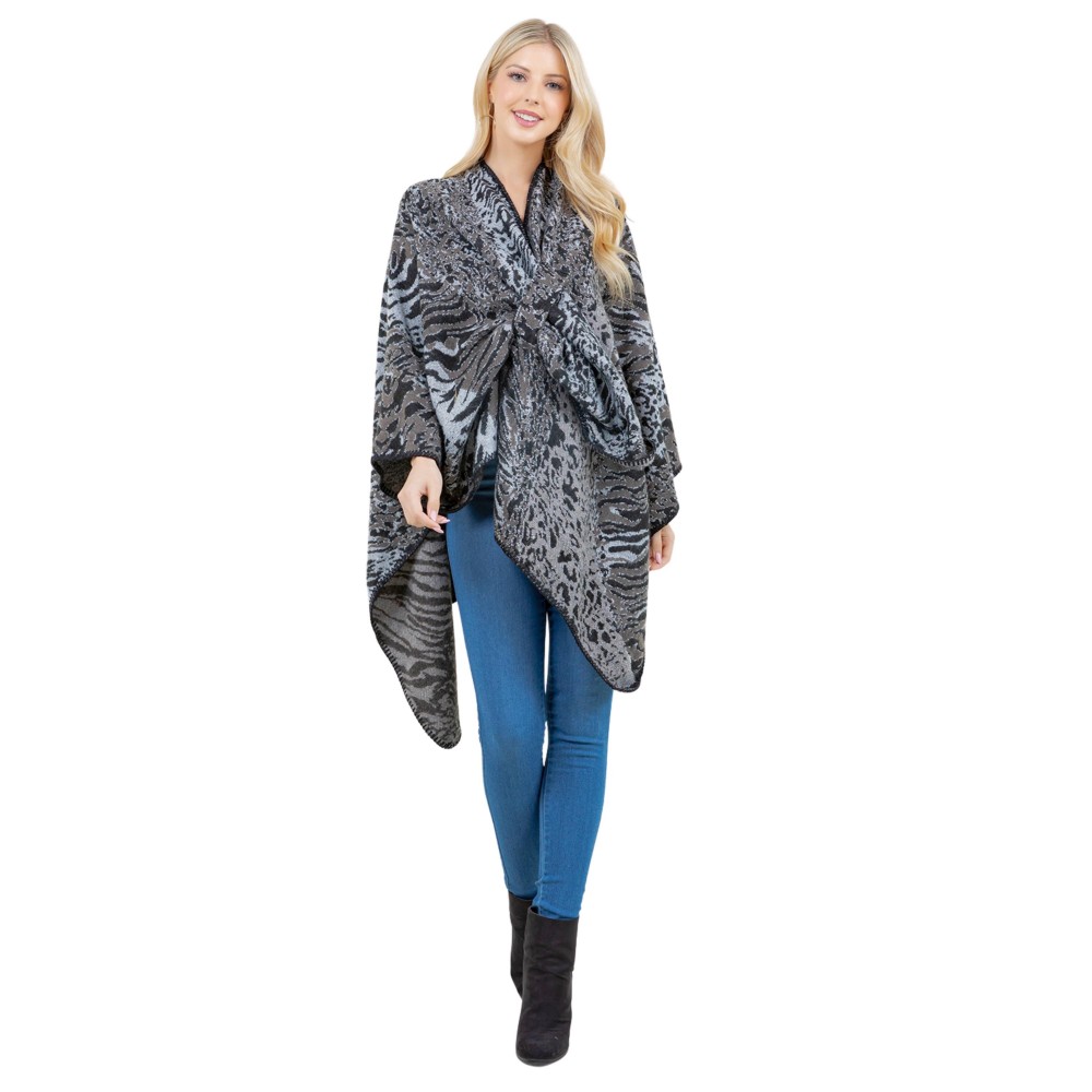 Leopard Print With Loop - One Size Fits Most - 100% Acrylic view 4
