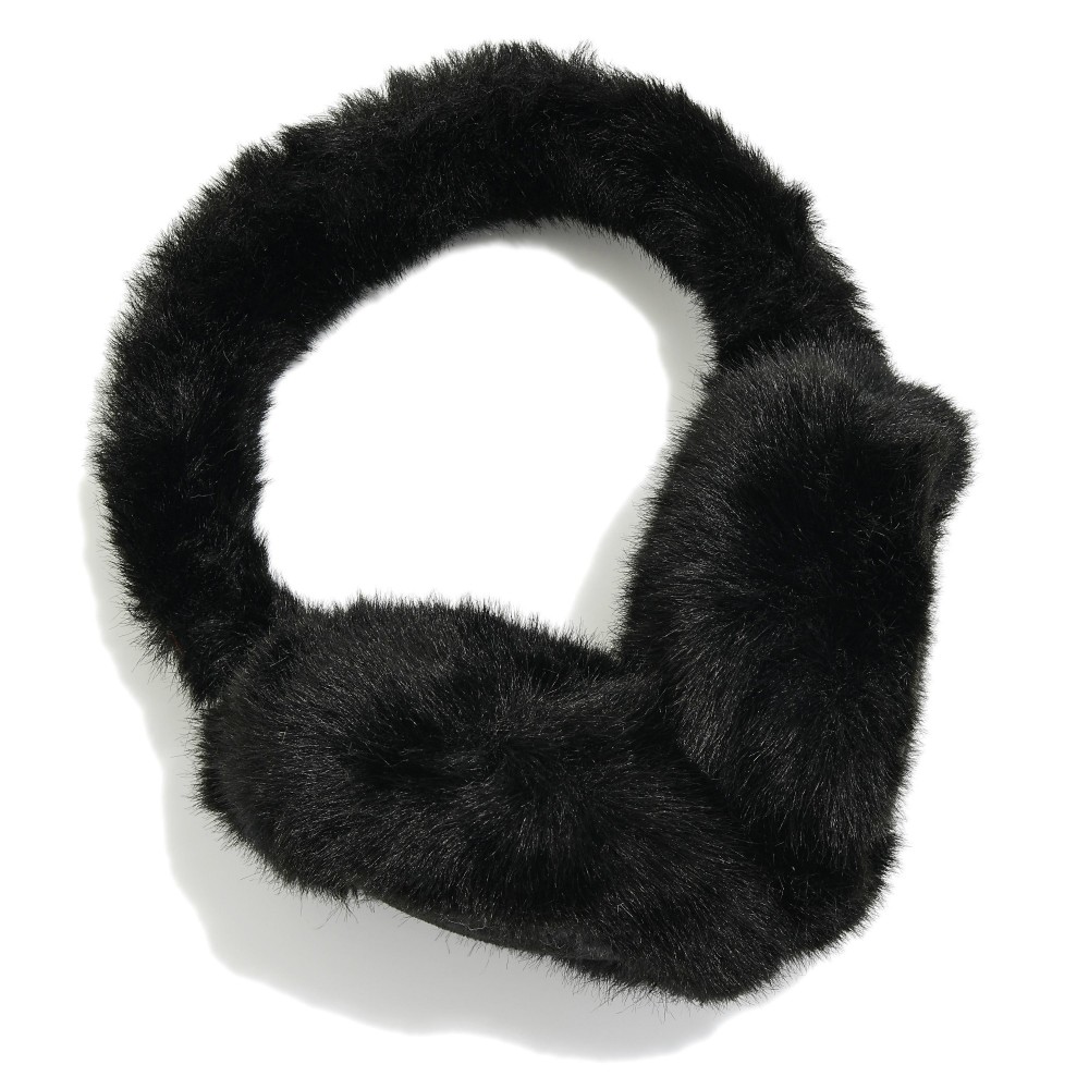 Faux Fur Earmuffs - 100% Polyester - One Size Fits Most view 2
