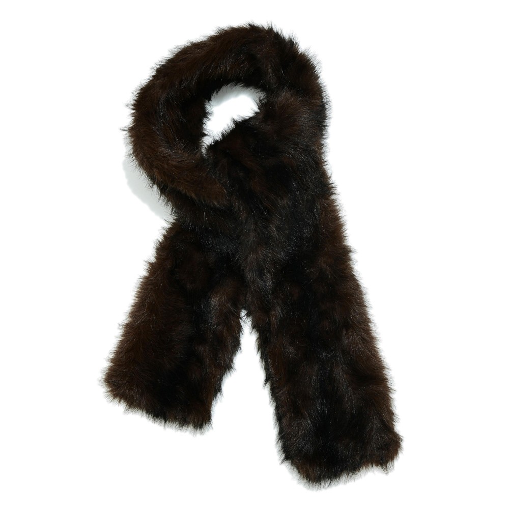 Faux Fur Scarf - One Size - 100% Polyester view 2