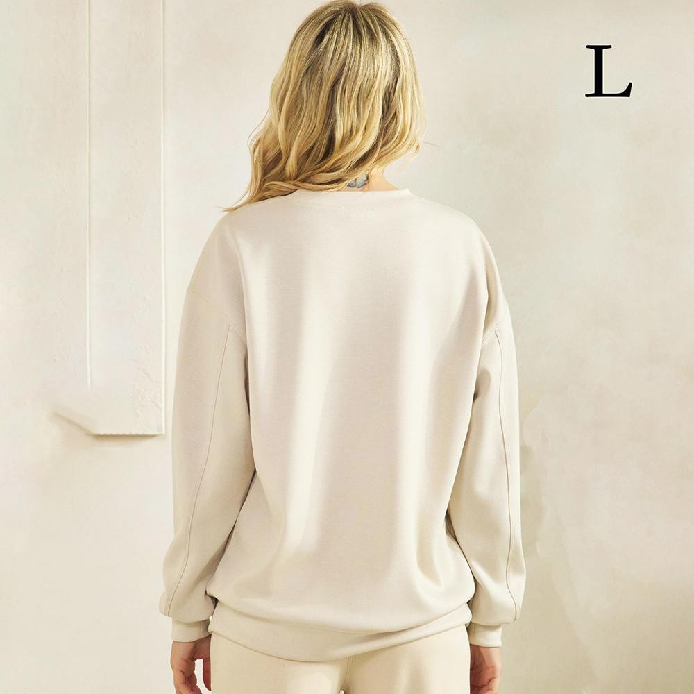 "You Are The Light Of The World" Pullover Sweatshirt - Crew Neck - Dropped Shoulder - Soft & Comfy - Cuff Bands - 45% Rayon / 47% Polyester / 8% Spandex view 4