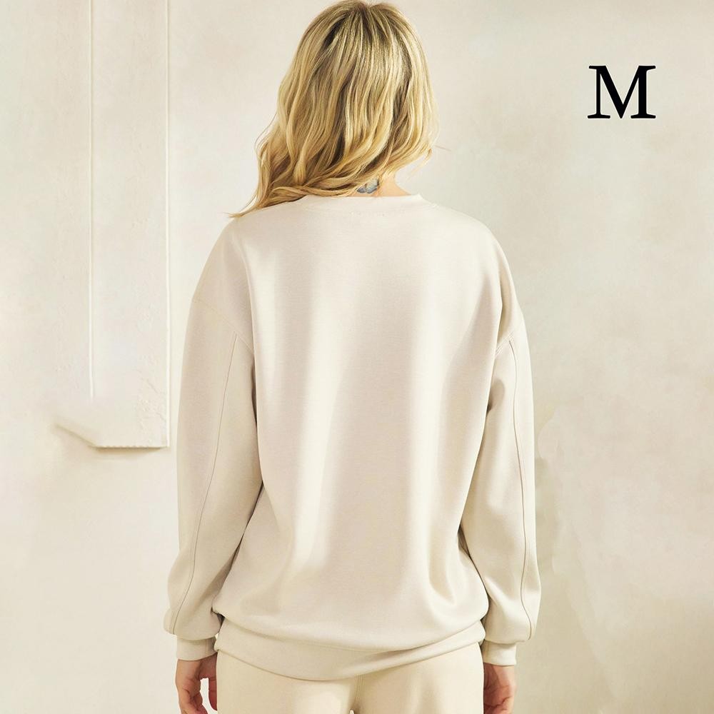 "You Are The Light Of The World" Pullover Sweatshirt - Crew Neck - Dropped Shoulder - Soft & Comfy - Cuff Bands - 45% Rayon / 47% Polyester / 8% Spandex view 4