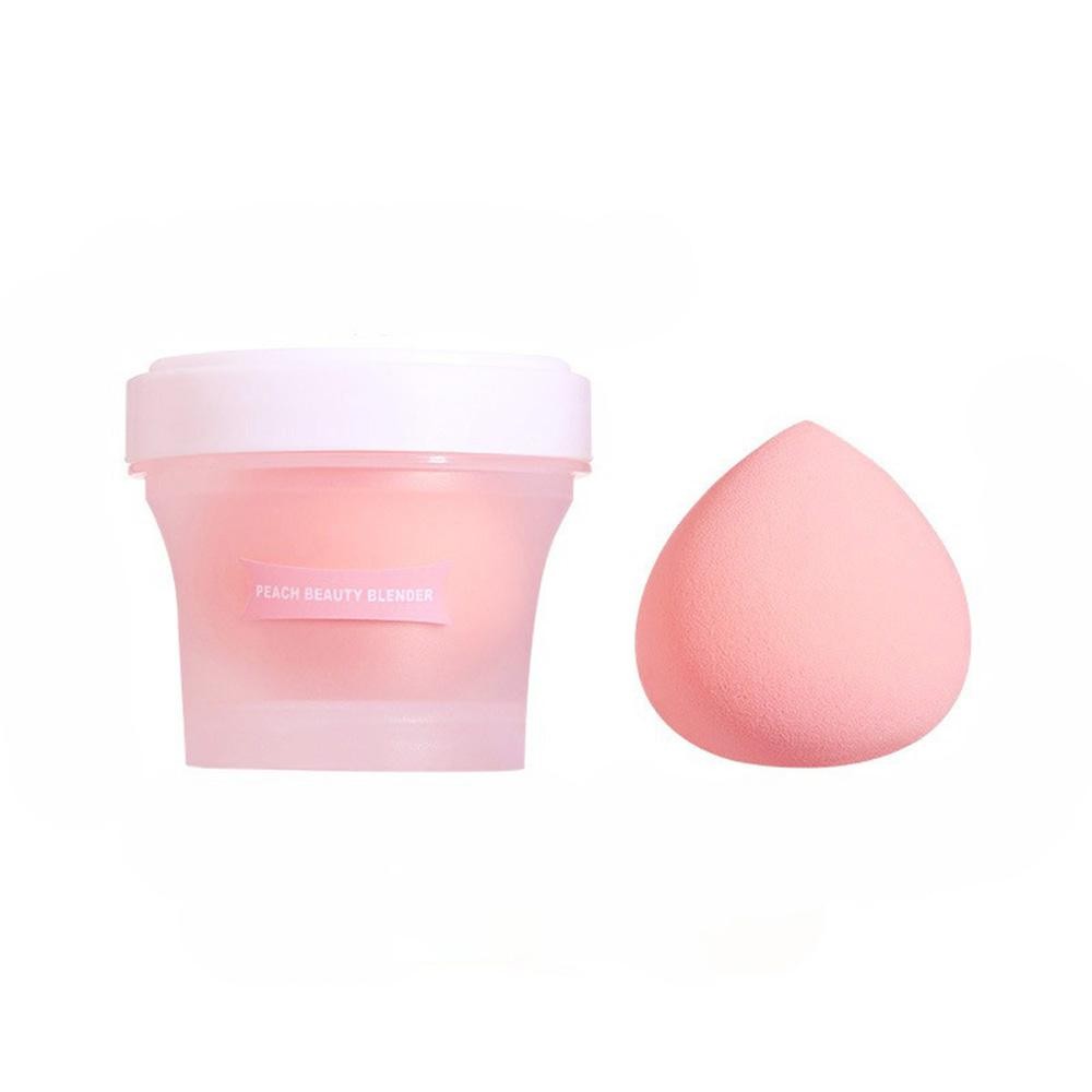 Portable Beauty Blender - Twist Cap Container Included - Approximately 2.25" L view 2