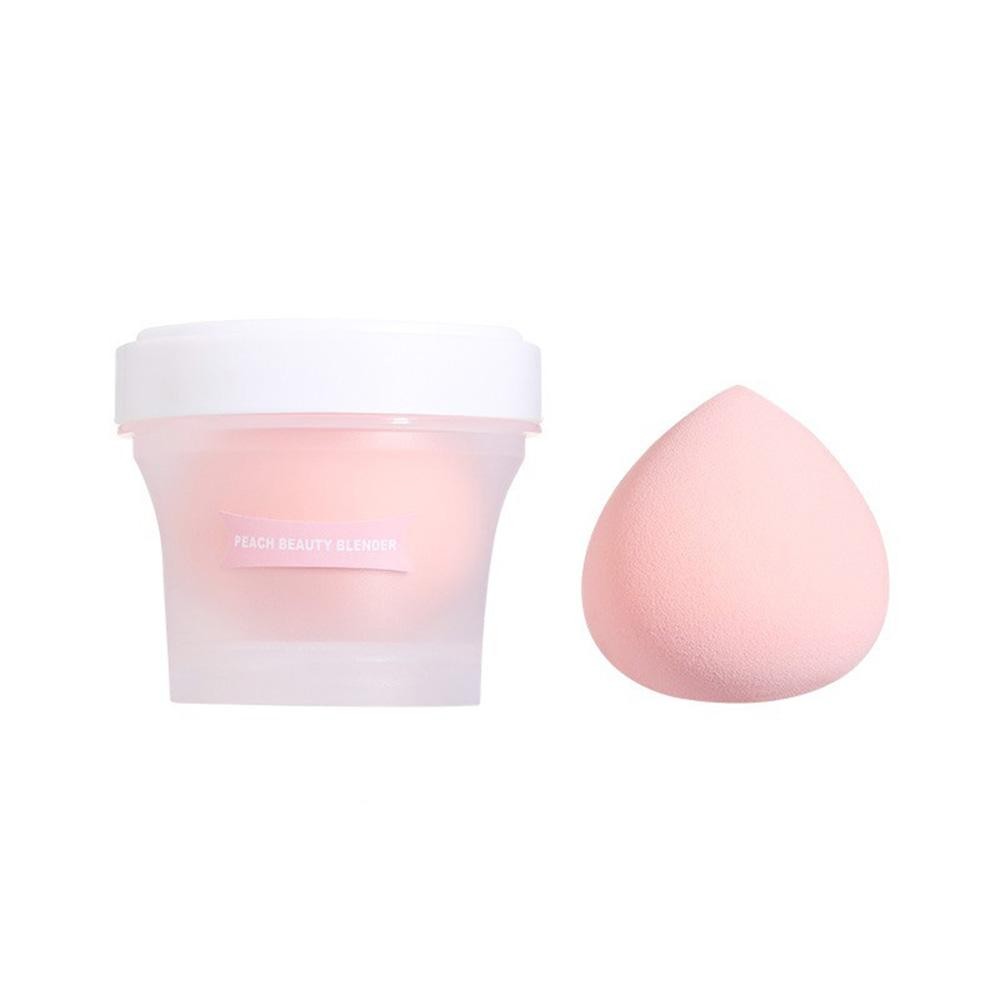 Portable Beauty Blender - Twist Cap Container Included - Approximately 2.25" L view 2