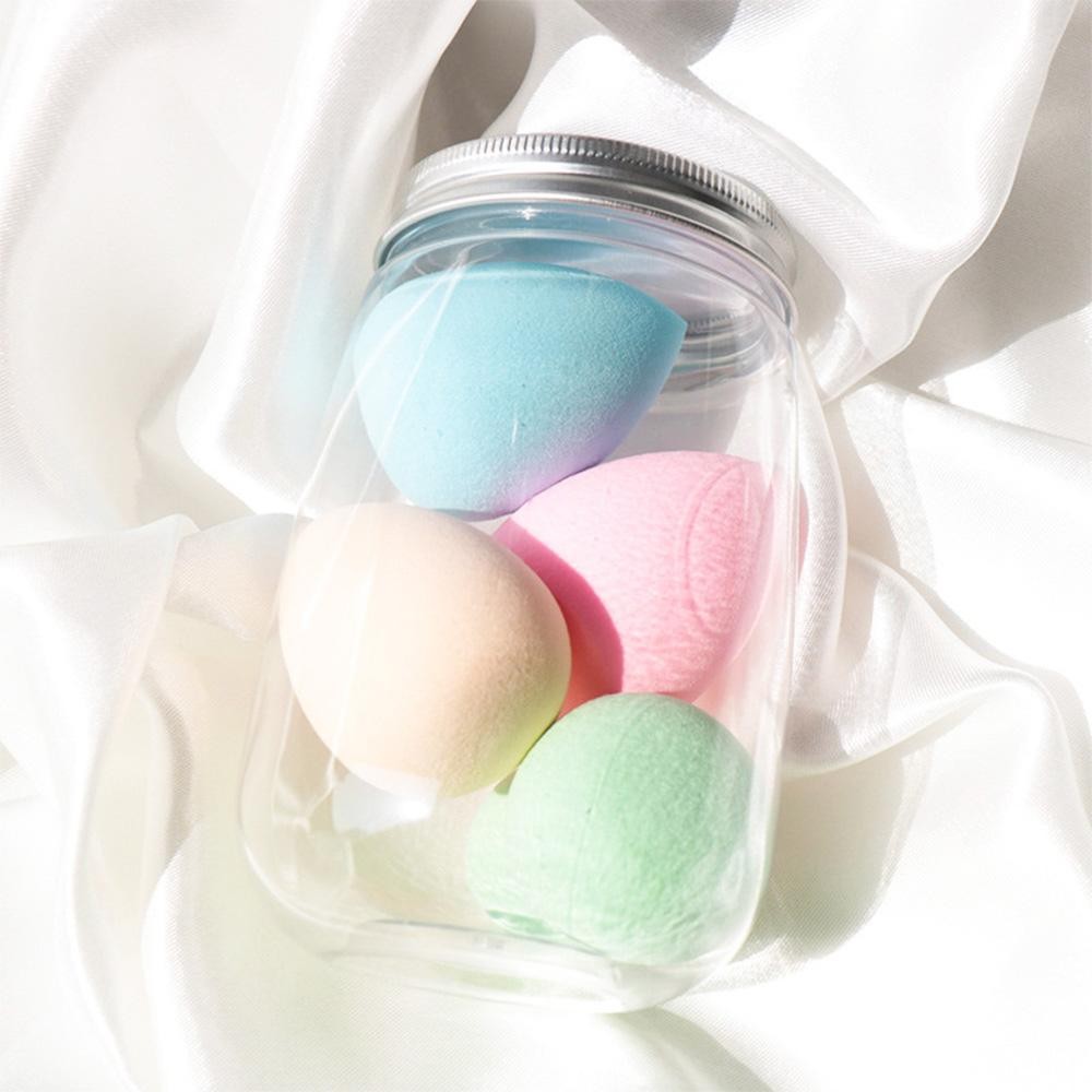 Set Of Four Beauty Blenders - Plastic Jar Included - Approximately 4.5" L view 2