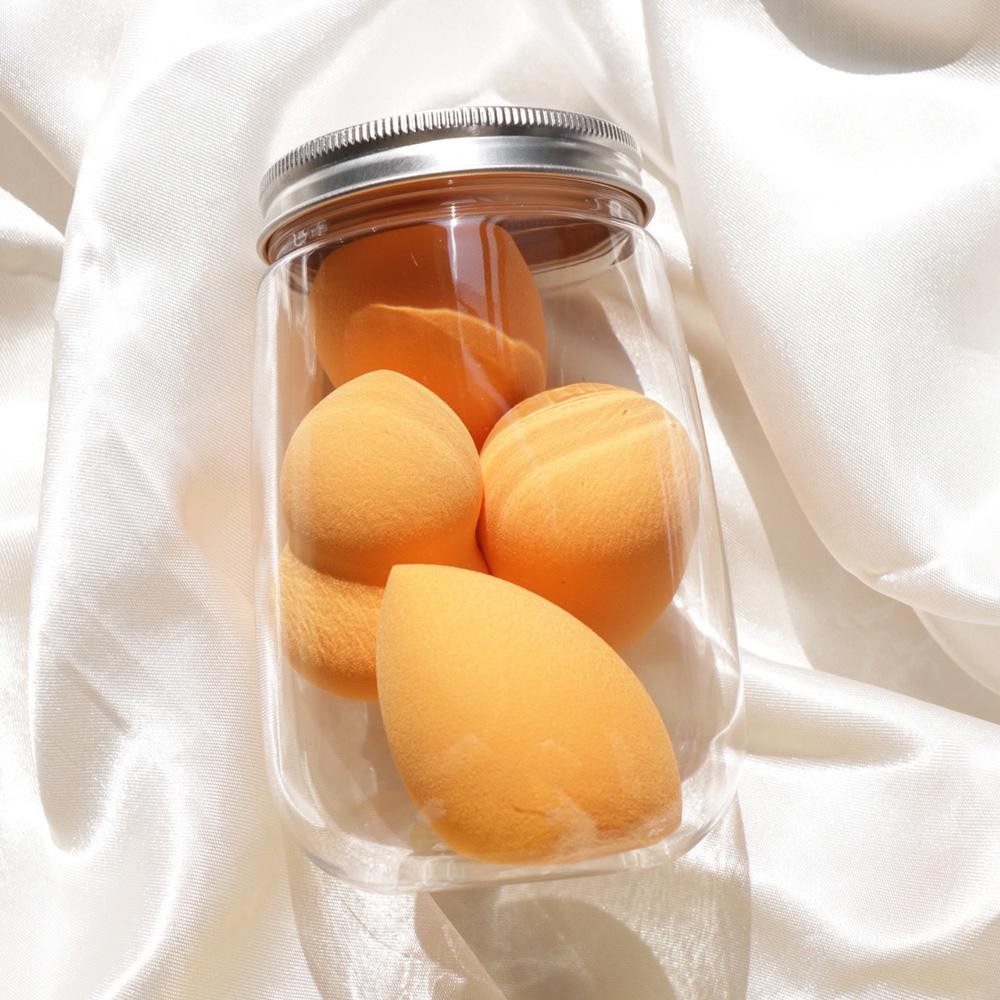 Set Of Four Beauty Blenders - Plastic Jar Included - Approximately 4.5" L view 2