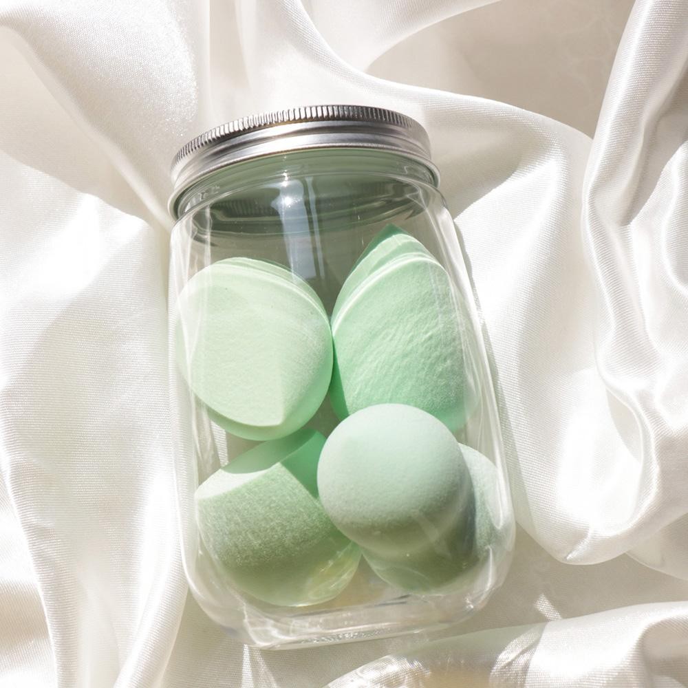 Set Of Four Beauty Blenders - Plastic Jar Included - Approximately 4.5" L view 2