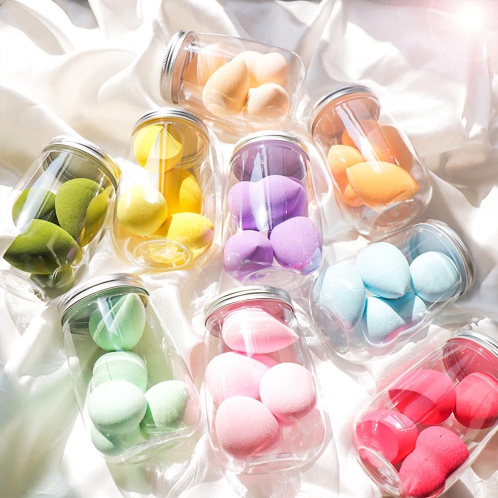 Set Of Four Beauty Blenders - Plastic Jar Included - Approximately 4.5" L view 4