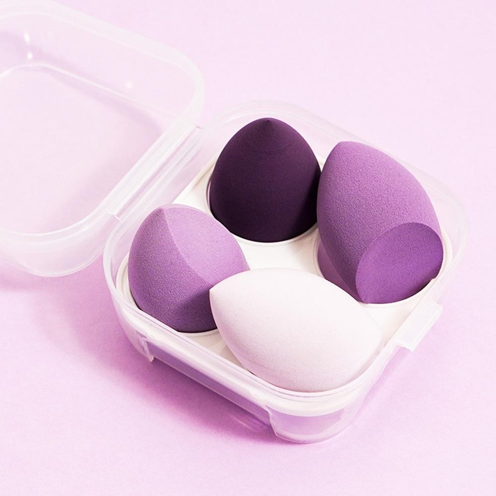 Set Of Four Beauty Blenders - Case Included - Approximately 4" L X 4" T view 2