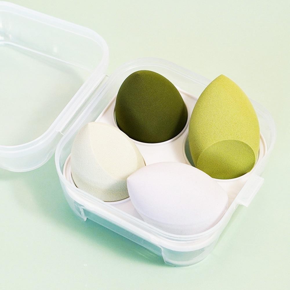 Set Of Four Beauty Blenders - Case Included - Approximately 4" L X 4" T view 2